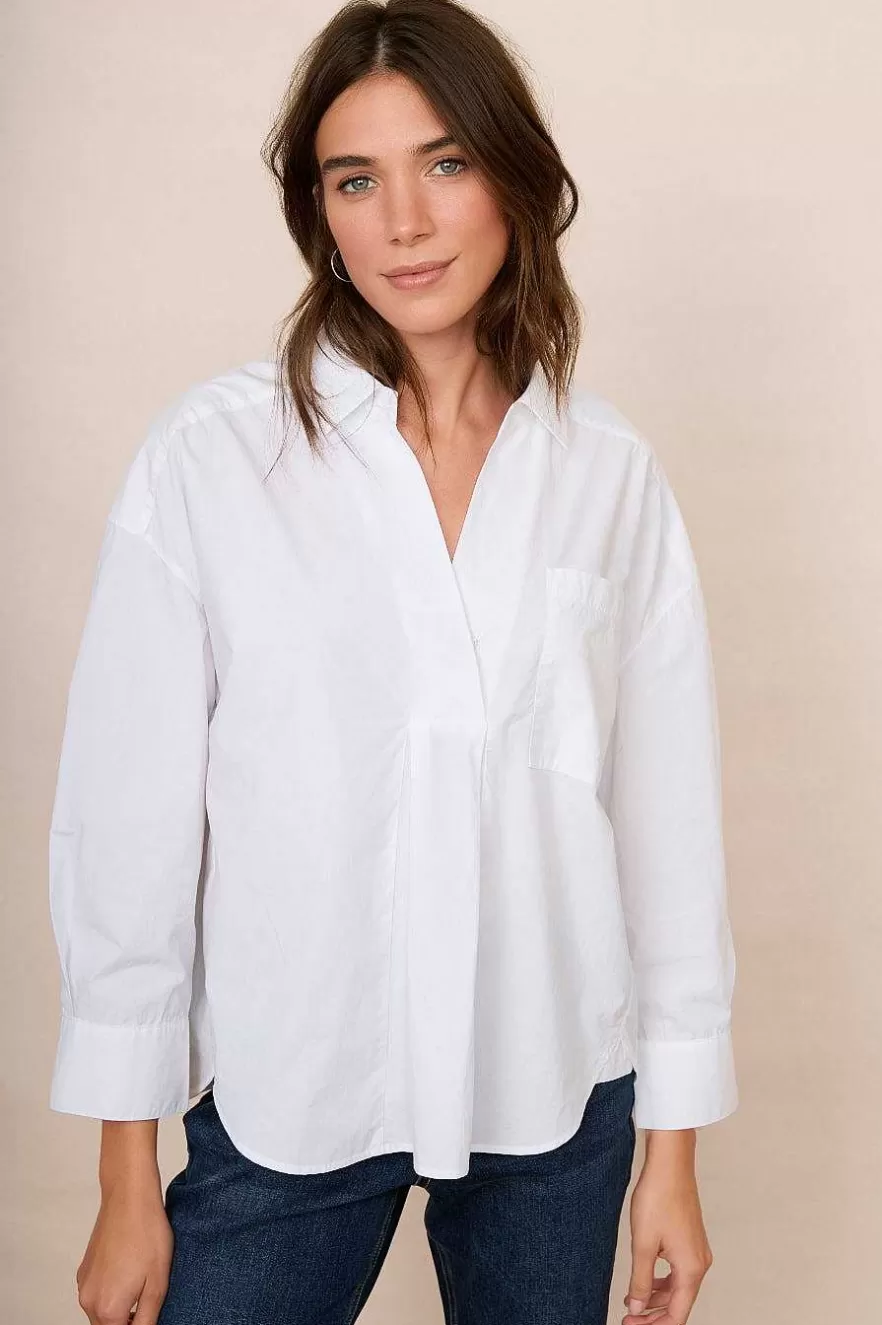 WYSE London Tops-Db X Wyse Cotton Shirt - White