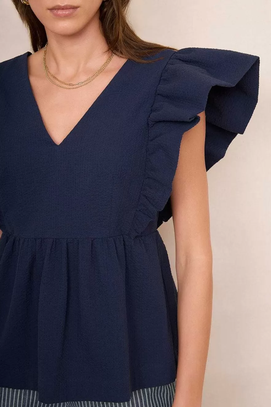 WYSE London Tops-Emmeline Top - Midnight