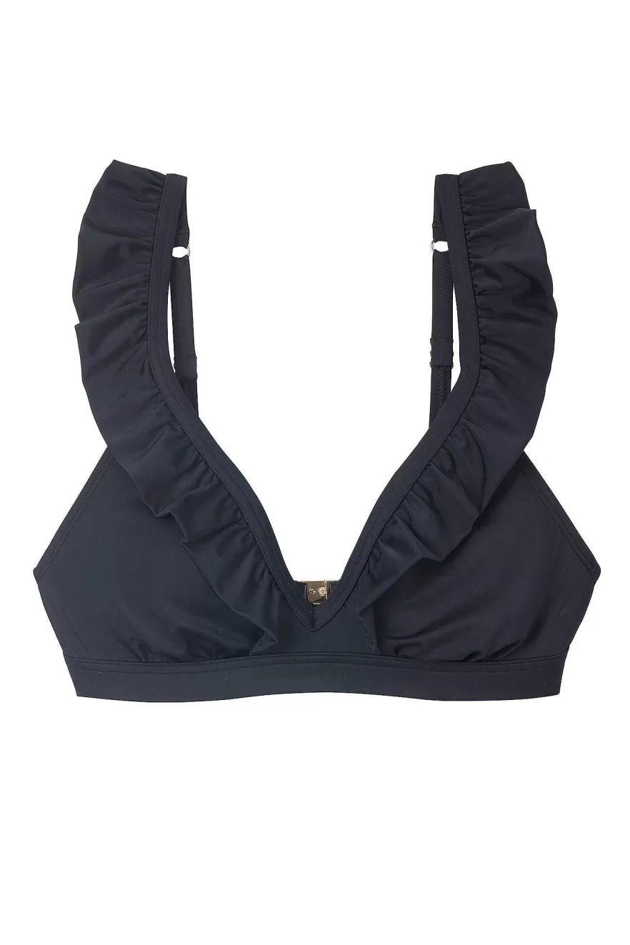 WYSE London Holiday-Fleury Bikini Top - Black
