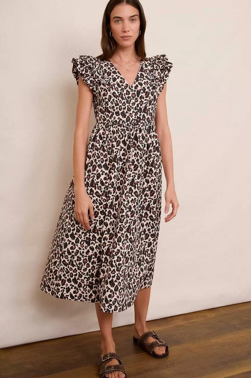 WYSE London Dresses & Jumpsuits-Luna Dress - Leopard