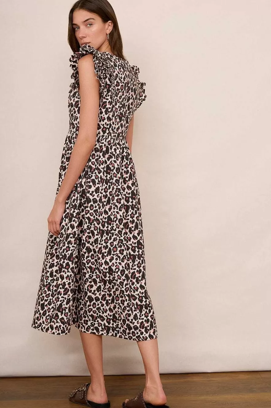 WYSE London Dresses & Jumpsuits-Luna Dress - Leopard