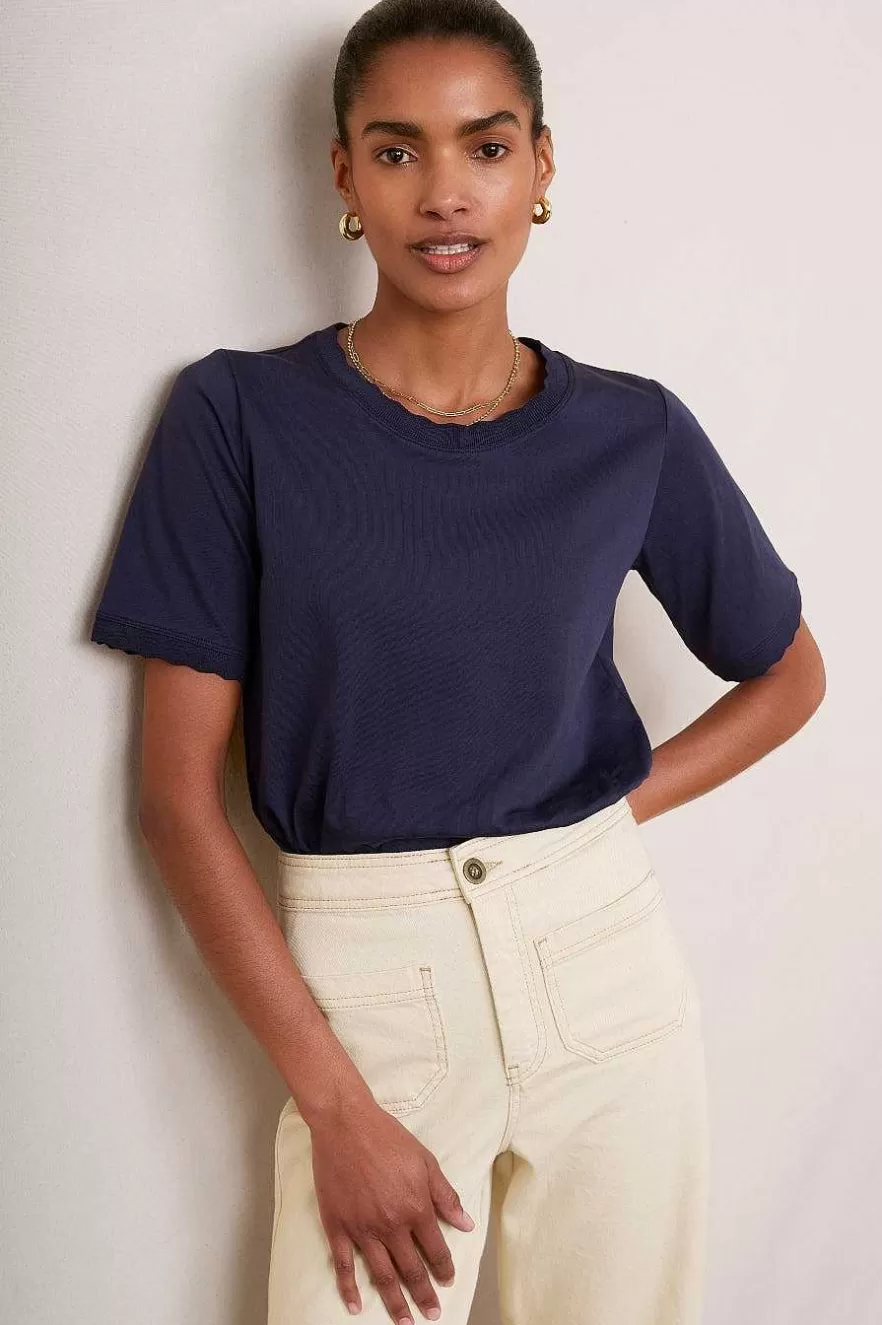 WYSE London Tops-Matilda Tee - Midnight