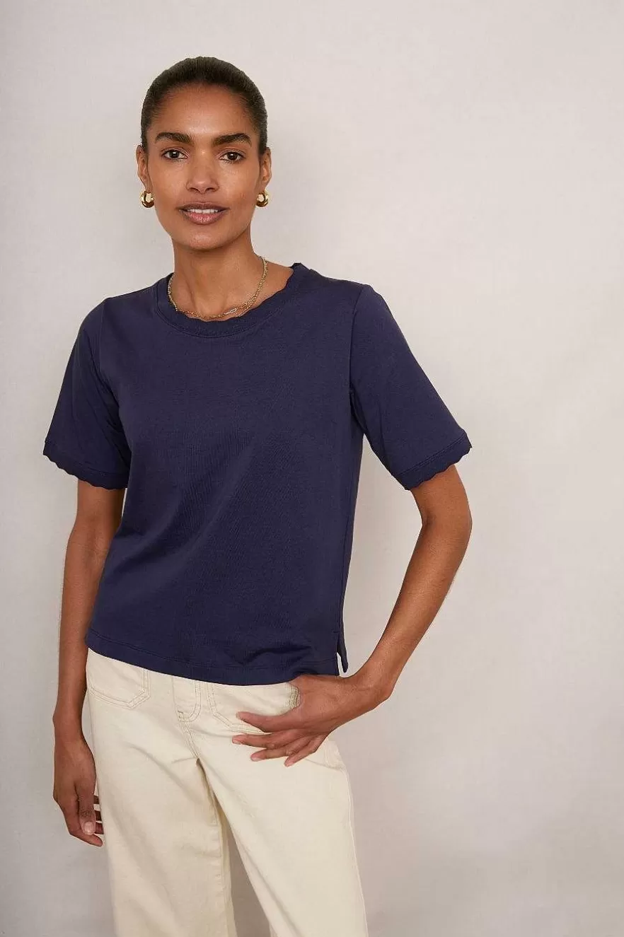 WYSE London Tops-Matilda Tee - Midnight