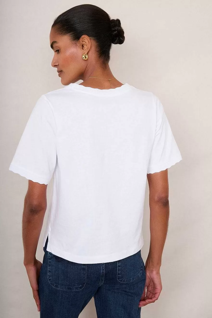 WYSE London Tops-Matilda Tee - White