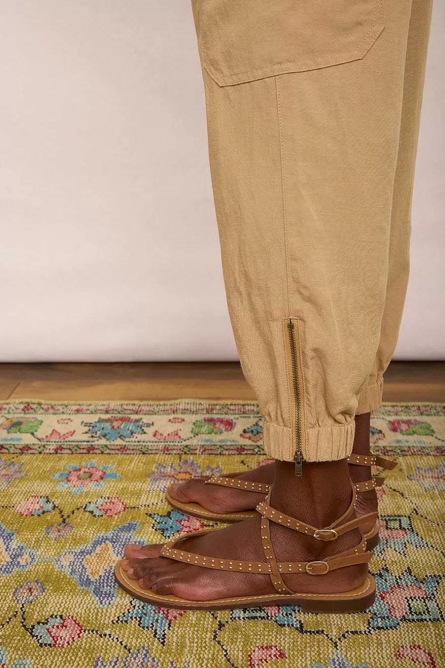 WYSE London Accessories & Shoes-Selma Sandal - Tan